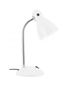 Plastic desk lamp white, Santana, with switch