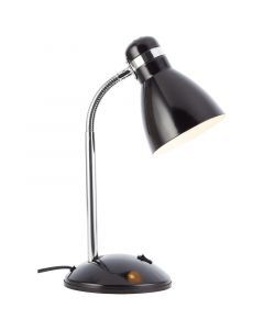 Plastic desk lamp black, Santana, with switch