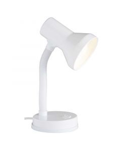 Plastic desk lamp white, Loet, with switch