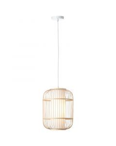 Wood pendant light white, Hans