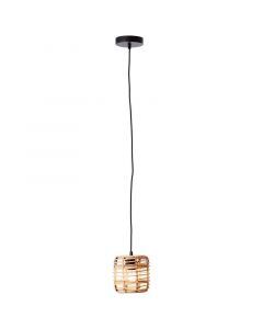 Wood pendant light black, Deacon