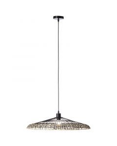 Rustic dining table hanging lamp black, Rianca