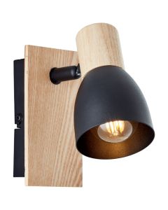 Rustic wall spotlight black, Tyrone