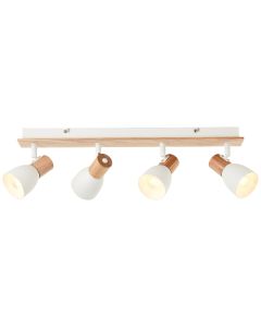 Rustic ceiling spotlight white, Tyrone