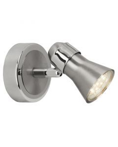 Metal wall light chrome, Roel