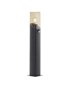 Modern outdoor floor lamp with motion sensor grey, Klasina, IP44