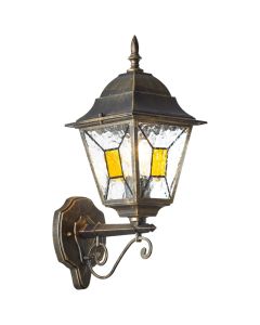 Classic outdoor light rust coloured, Levinus, IP44