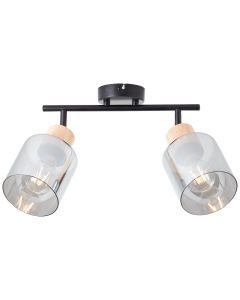 Modern ceiling spotlight grey, Serkan