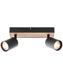 Modern ceiling spotlight black, Leendert