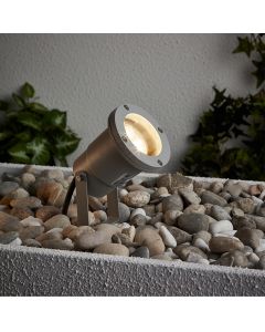 Glass garden spike light grey, Shanna, 3W, 3000K LED, IP44