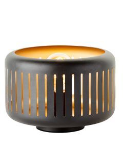 Industrial table lamp black, Veronika, with switch