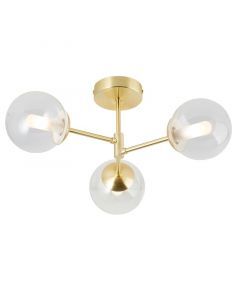 Design bathroom ceiling light gold, Ramon, IP44