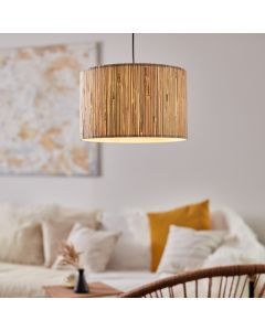 Rustic pendant light beige, Wenda