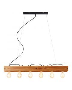Wood pendant light brown, Rasha