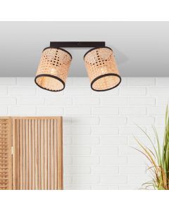 Rustic ceiling spotlight beige, Emmelie