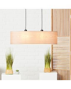 Wood pendant light beige, Enna