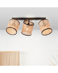 Rustic ceiling spotlight beige, Emmelie