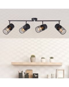 Industrial ceiling spotlight black, Georgino