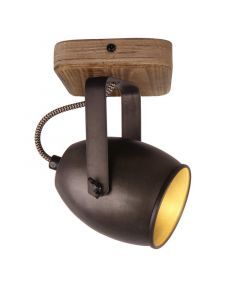 Vintage ceiling spotlight black, Chanice