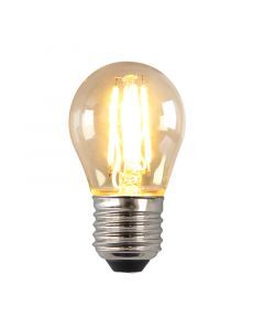 Dimmable E27 LED bulb, P45, 4W, amber glass, 2700K
