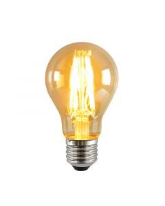 Dimmable E27 LED bulb, A60, 5w, amber glass, 2400K