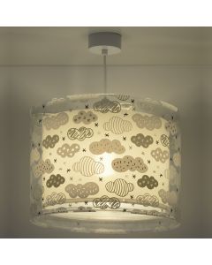 Grey kids pendant light plastic, Clouds