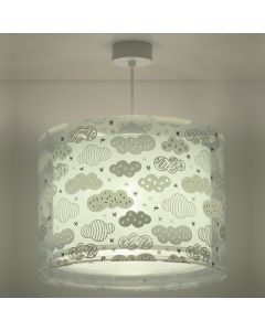 Green kids pendant light plastic, Clouds