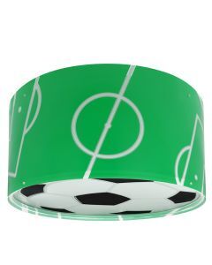 Green children's ceiling light plastic, Football