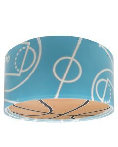 Blue children's ceiling light plastic, Basketball