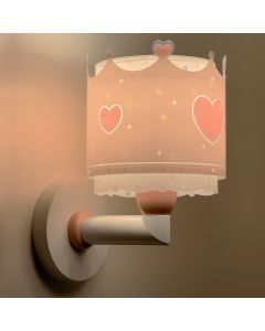 Pink kid's wall light plastic, Queen