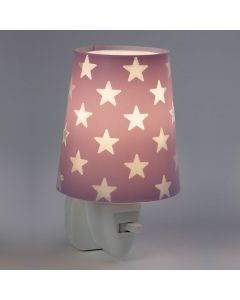 Purple kid's night light plastic, Stars