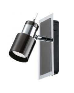 Nickel retro ceiling spotlight steel, Nicolas, with switch