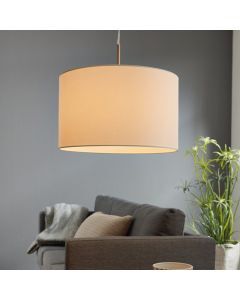 White modern pendant light fabric, Abano