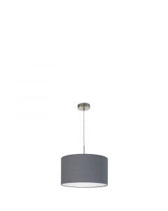 Grey modern pendant light fabric, Abano