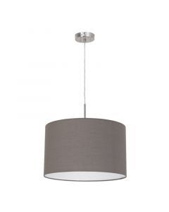 Anthracite modern pendant light fabric, Abano