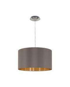 Brown modern pendant light fabric, Terme