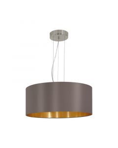 Brown modern pendant light fabric, Terme