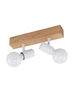Wood ceiling spotlight brown, Anton