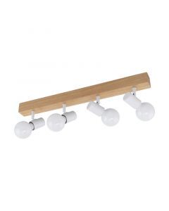 Wood ceiling spotlight brown, Anton