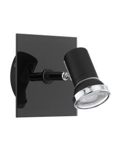 Chrome modern ceiling spotlight steel, Jasmijn, IP44