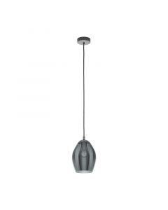 Grey pendant light smoke glass, Nikky