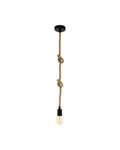 Black industrial pendant light steel, Simeon
