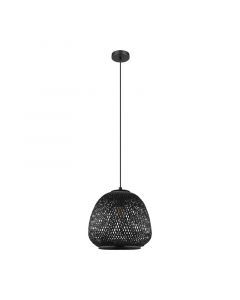 Wood pendant light black, Nicole