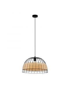 Rattan pendant light brown, Guillaume