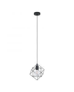 Black industrial pendant light steel, Aemilius