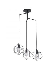 Black industrial pendant light steel, Aemilius