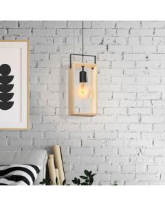 Wooden pendant light, Olaf