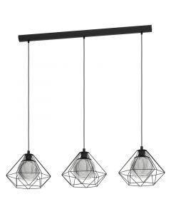 Black industrial pendant light steel, Yuen