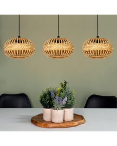 Brown rustic pendant light metal, Firenze
