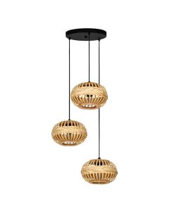 Brown rustic pendant light metal, Firenze